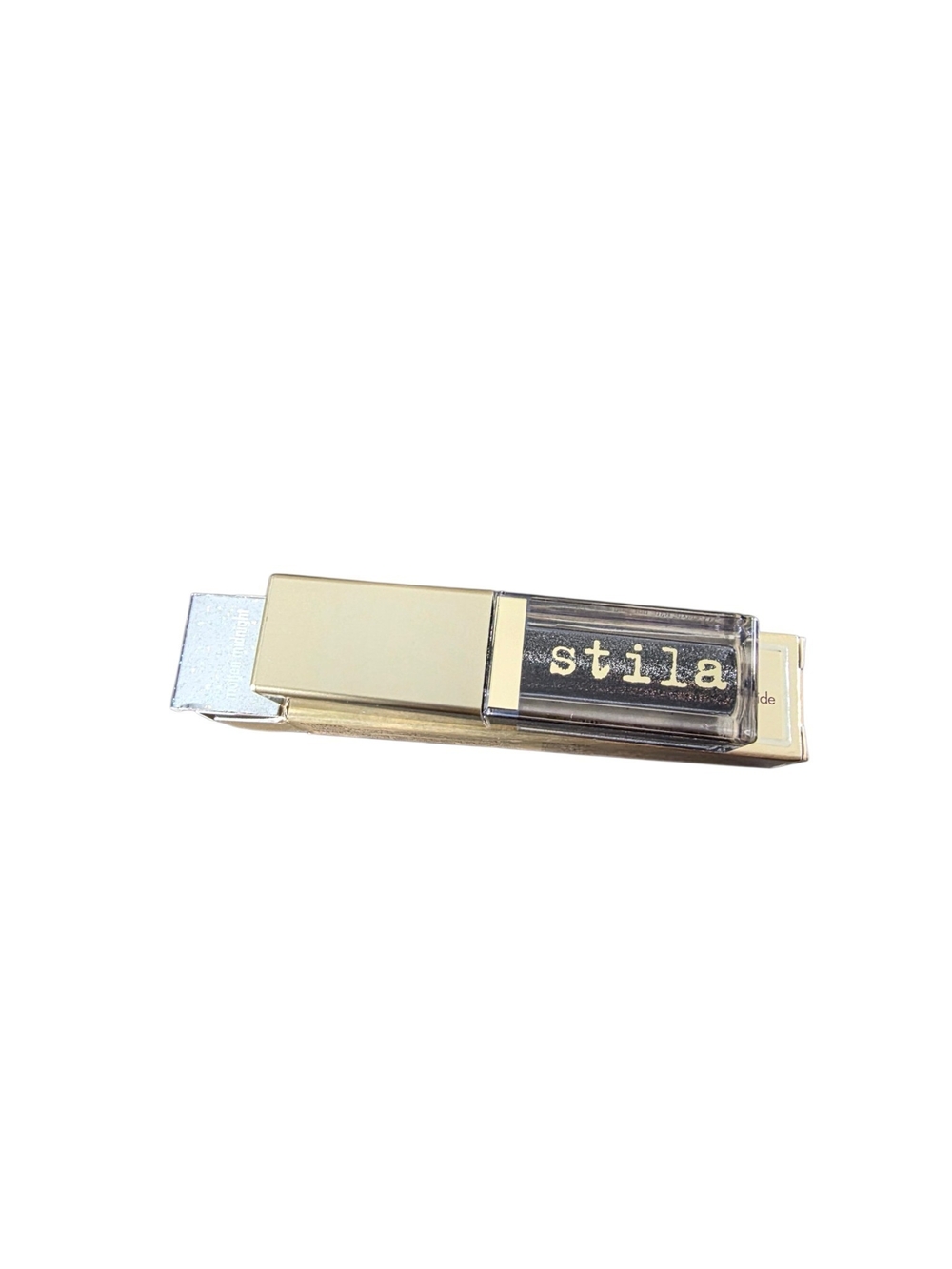 NIB Stila Glitter & Glow Liquid Eye Shadow Molten Midnight